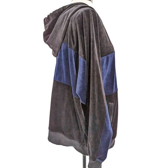 Champion Women Black Colorblock Hooded Long Sleeve Sweatshirt Size XL - Picture 7 of 15